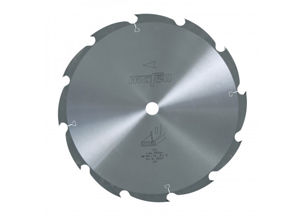 Zaagblad-HM 450 x 2,5/3,8 x 30 mm, Z 12, WZ, voor langszagen